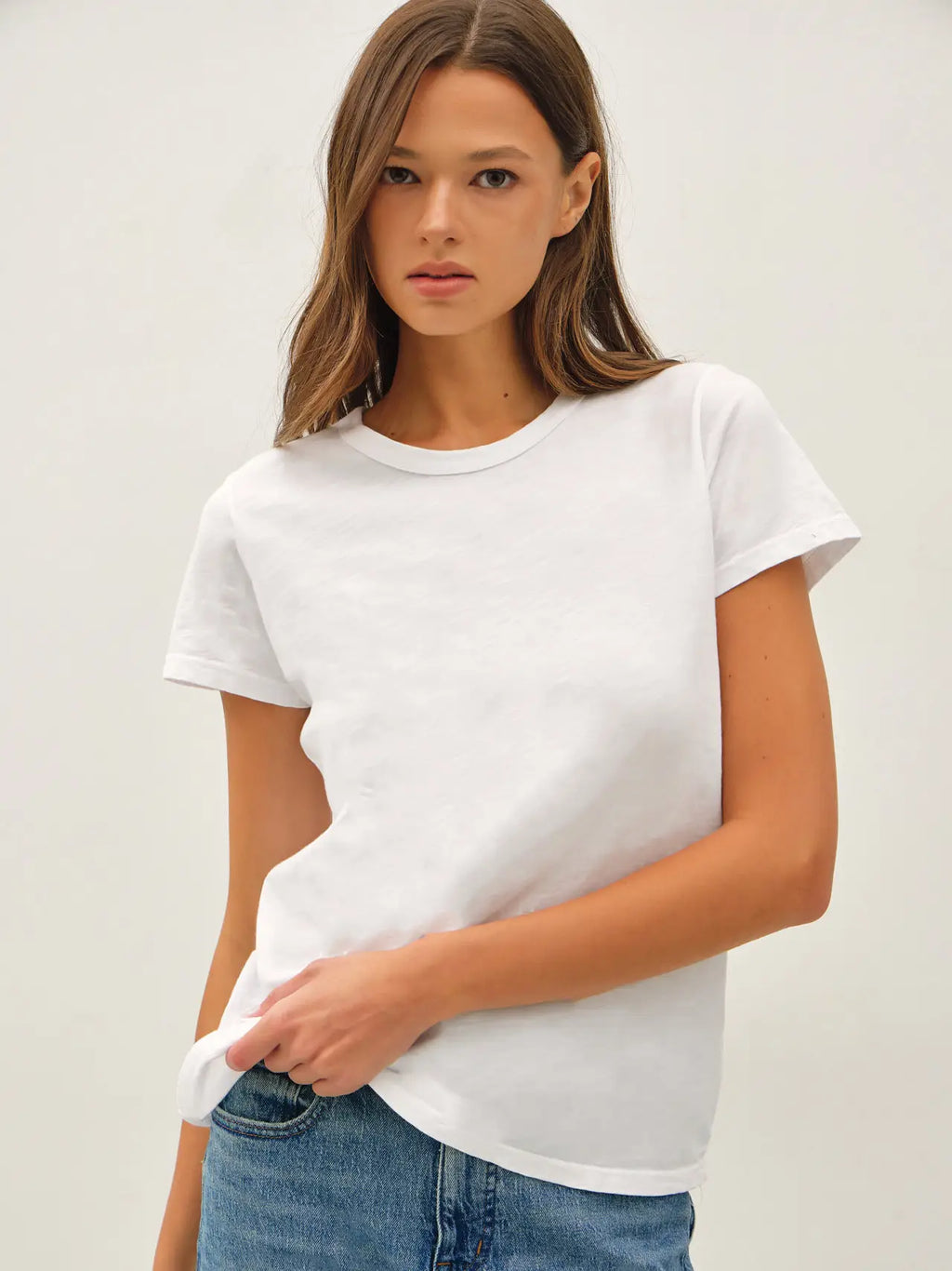 Garment Dyed Cotton Slub Tee