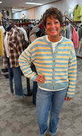 Cozy Stripe Button-Up