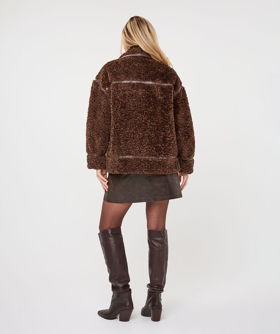 JACKET SHEARLING FAKE FUR