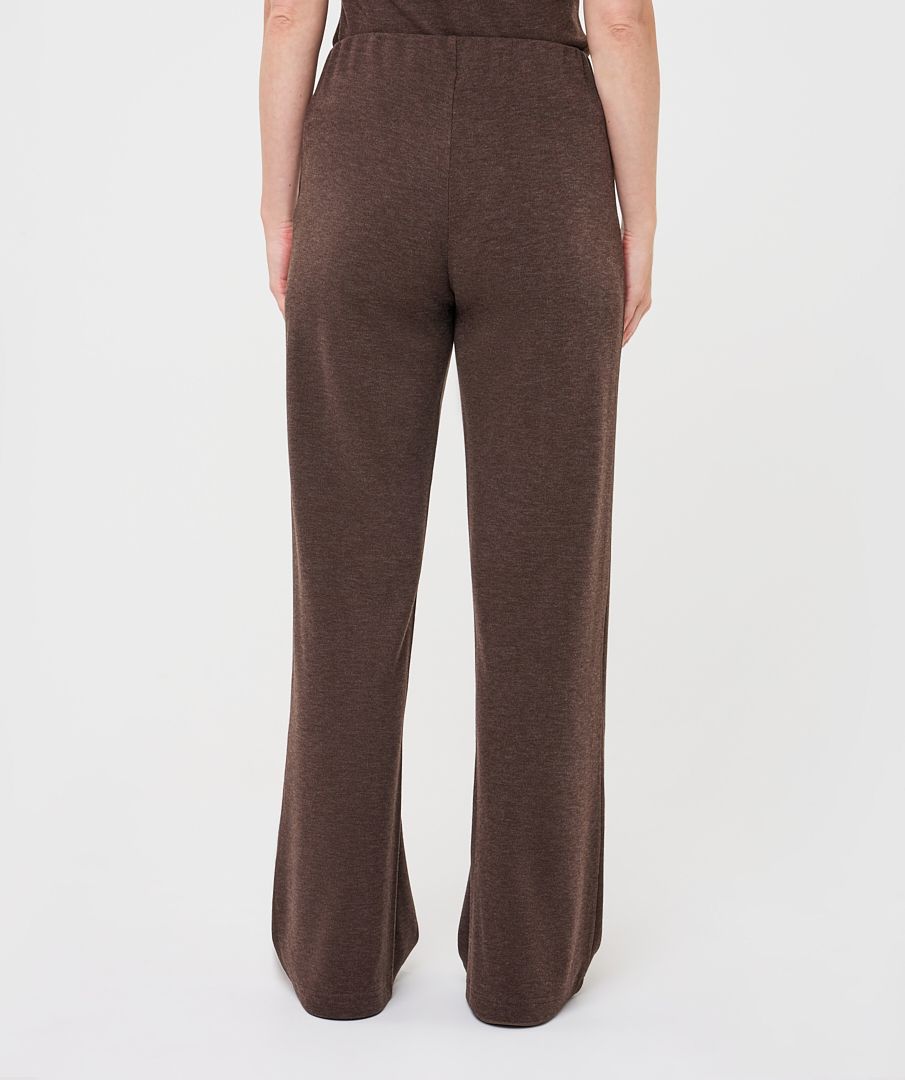 Knit Trousers with Flared Fit