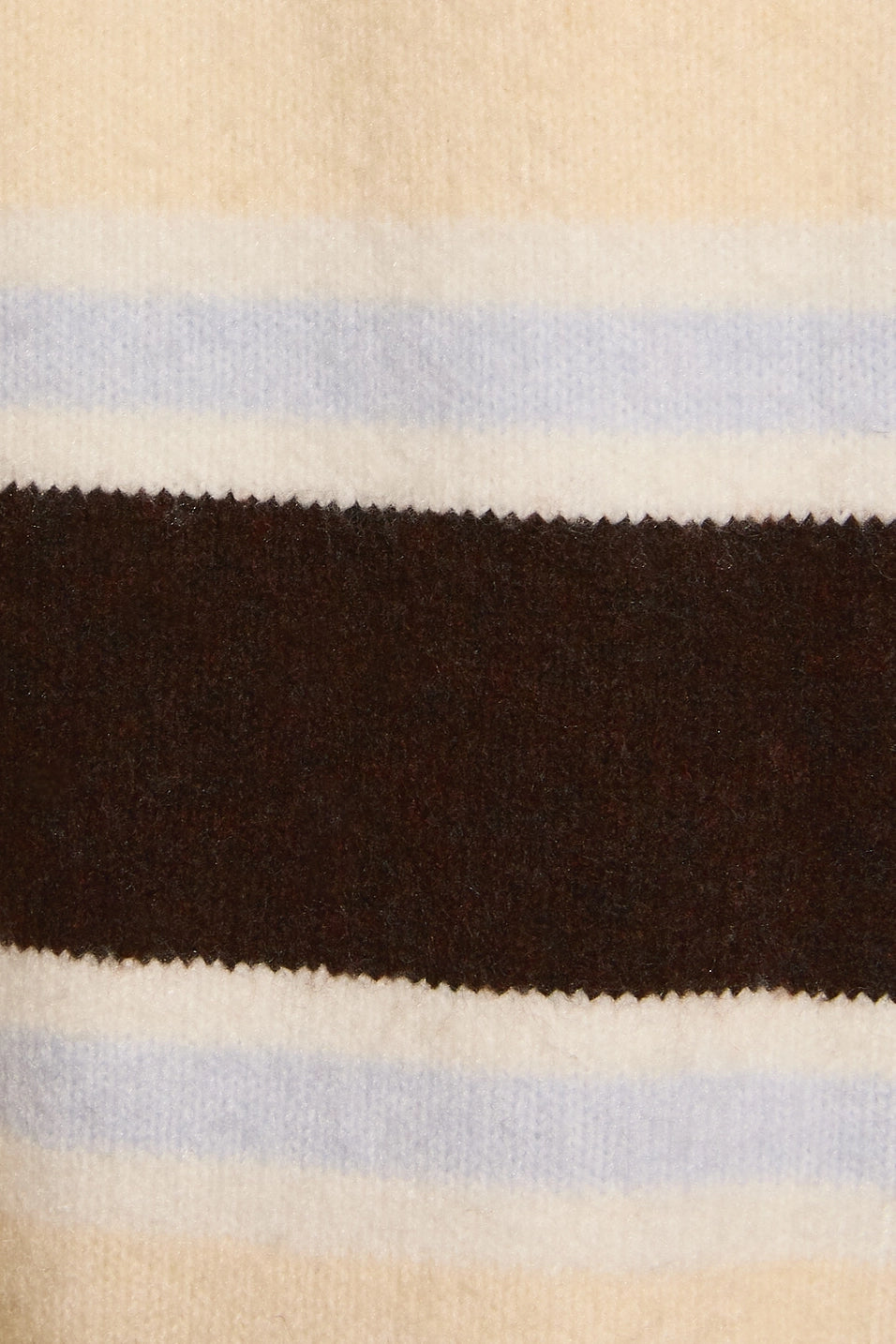 Striped Soft Knit Crew Neck Button Cardigan