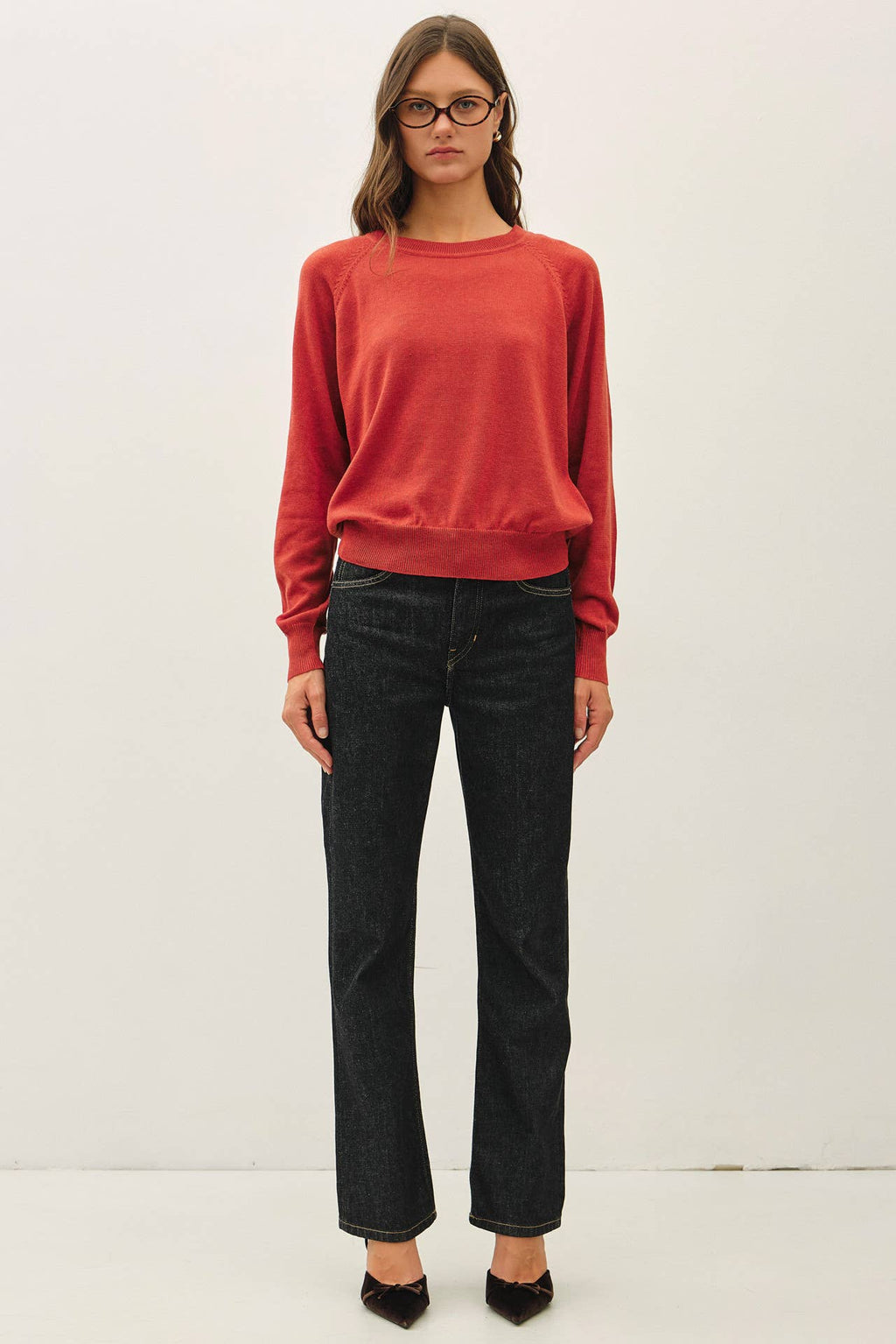 EASY RAGLAN LOOSE FIT SWEATER TOP