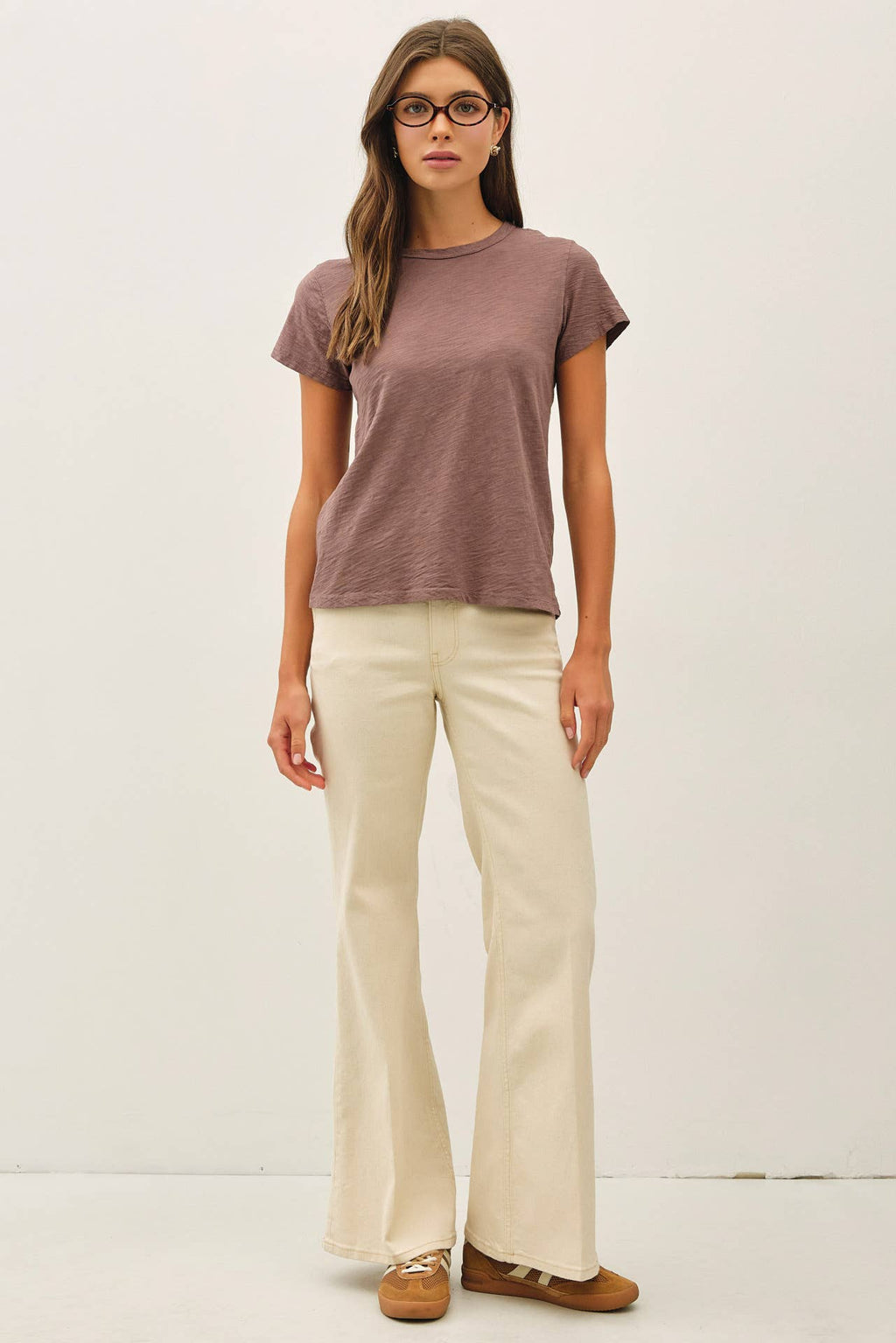 NEW SHADE-GARMENT DYED COTTON SLUB TEE