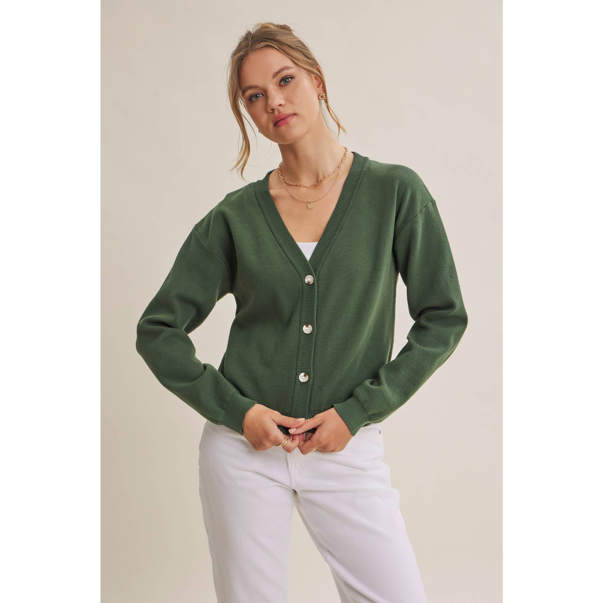 MULTI-WAY VERSATILITY SOFT COTTON BUTTON-DOWN SWEATER VEST