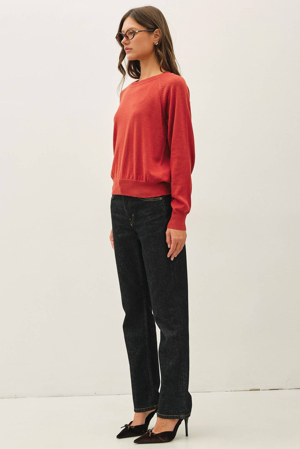 EASY RAGLAN LOOSE FIT SWEATER TOP