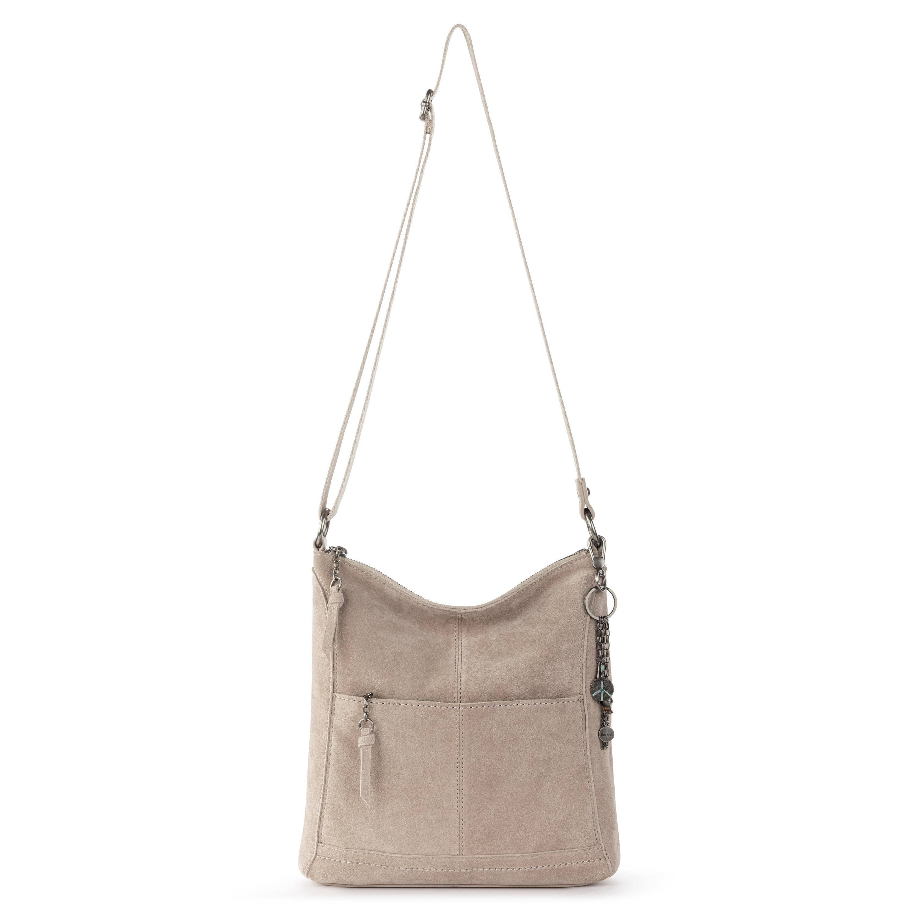 Lucia Crossbody - Leather - Sand Suede