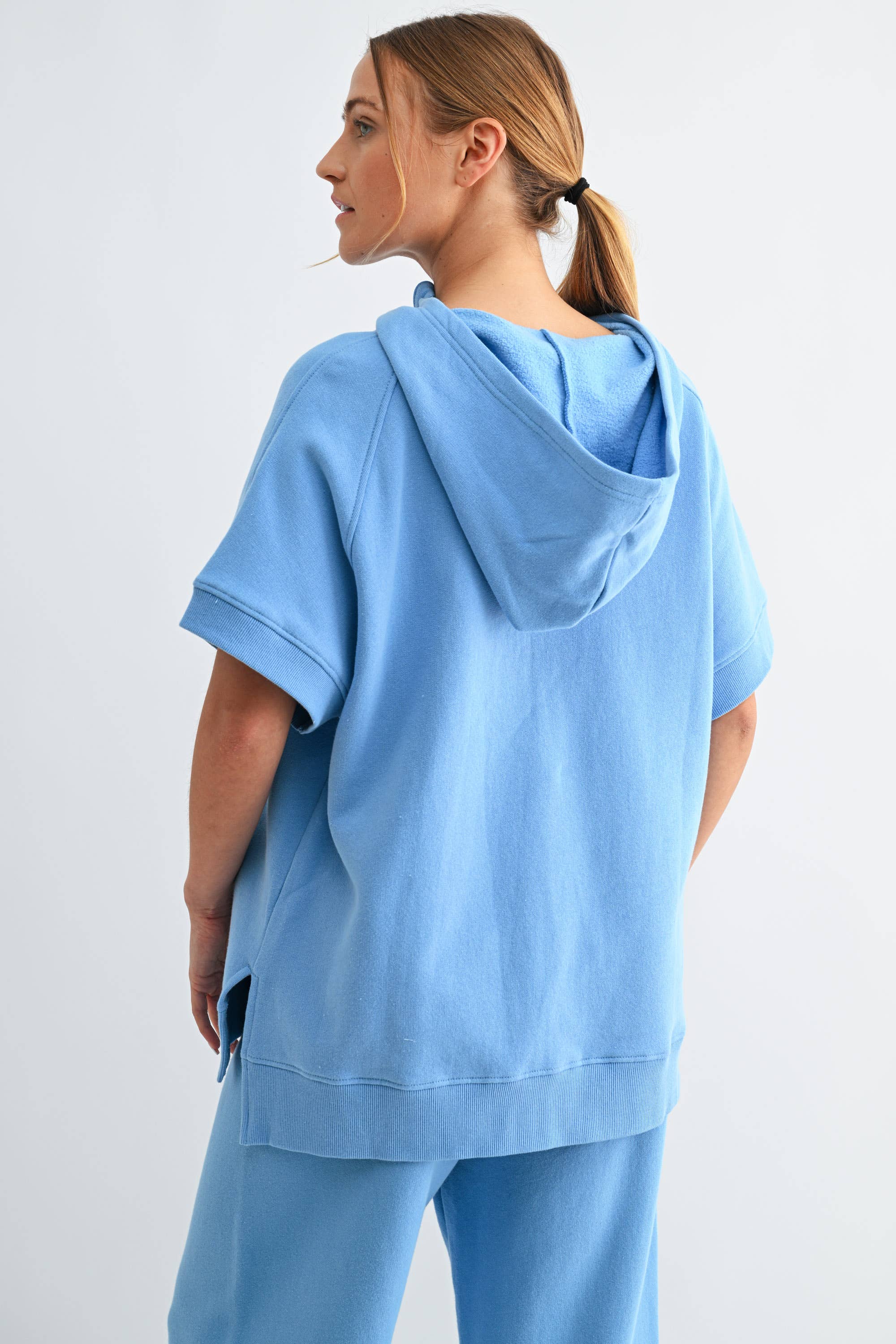 Malibu Summit Short Sleeve Half-Zip Hoodie