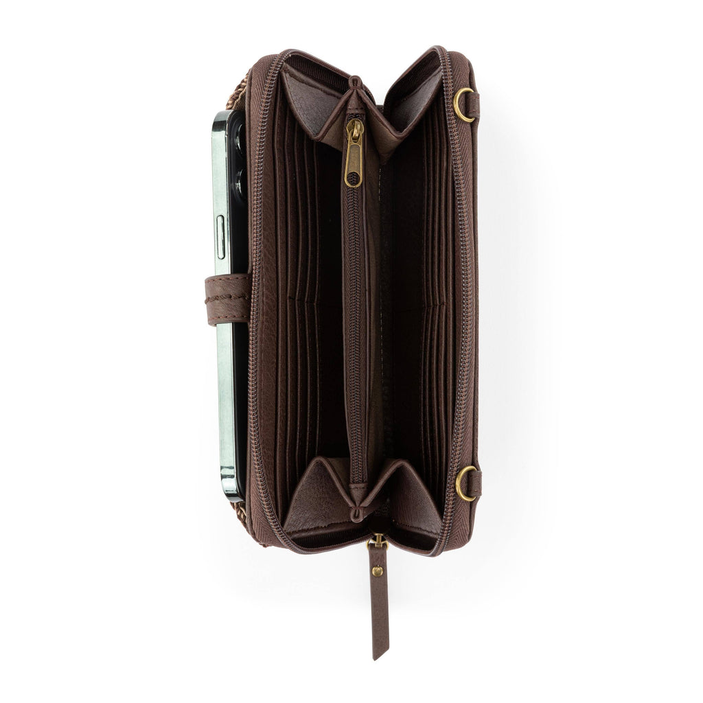 Iris Smartphone Wallet - Leather - Whiskey