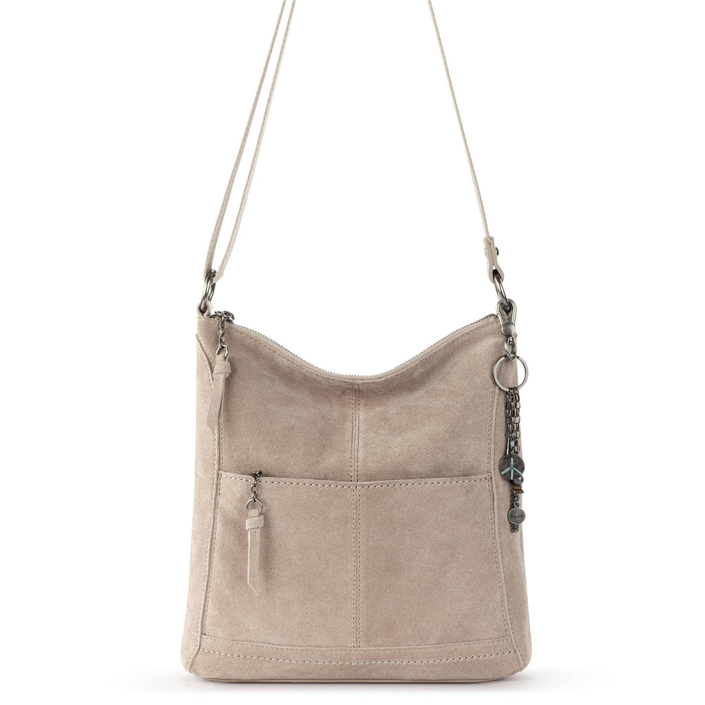 Lucia Crossbody - Leather - Sand Suede