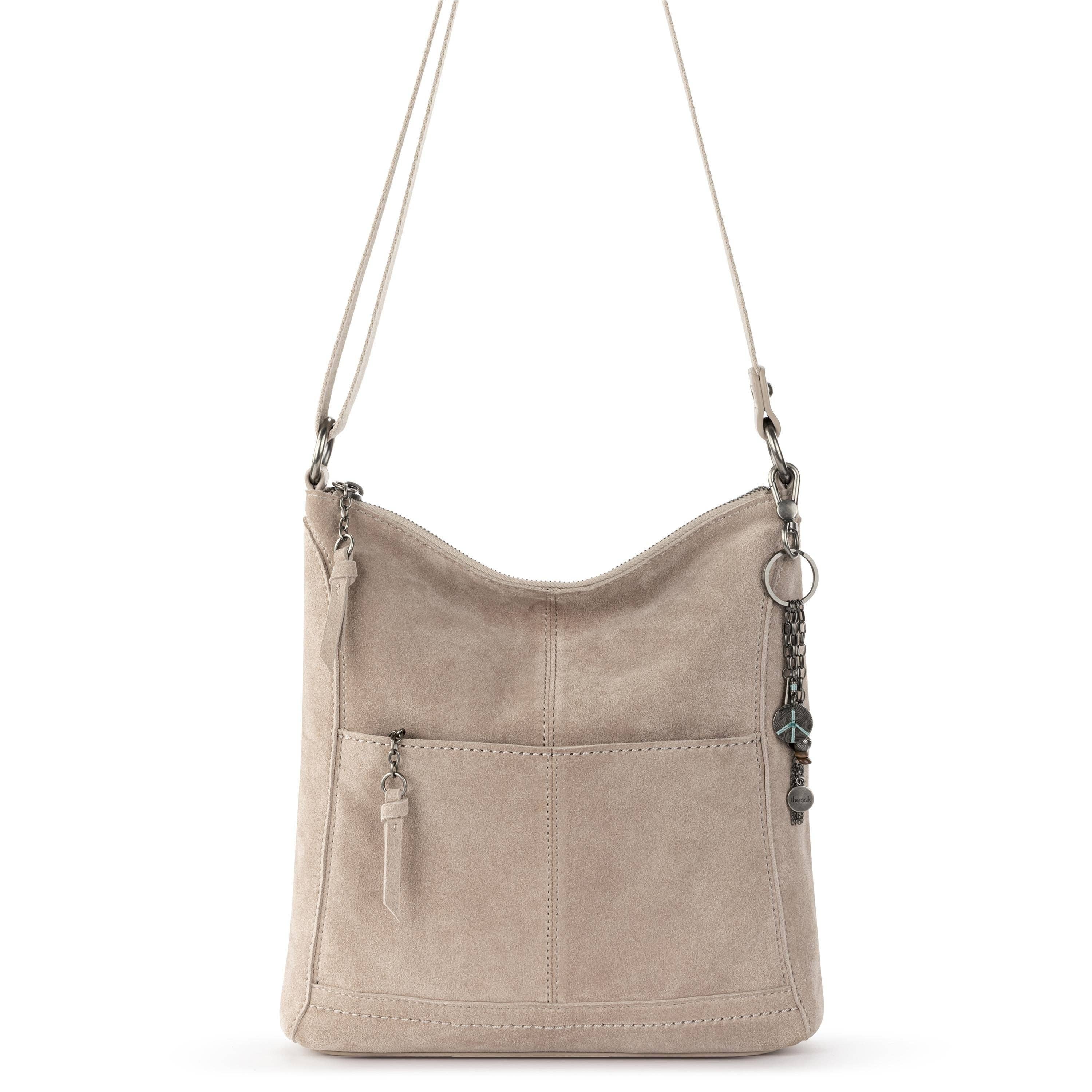 Lucia Crossbody - Leather - Sand Suede