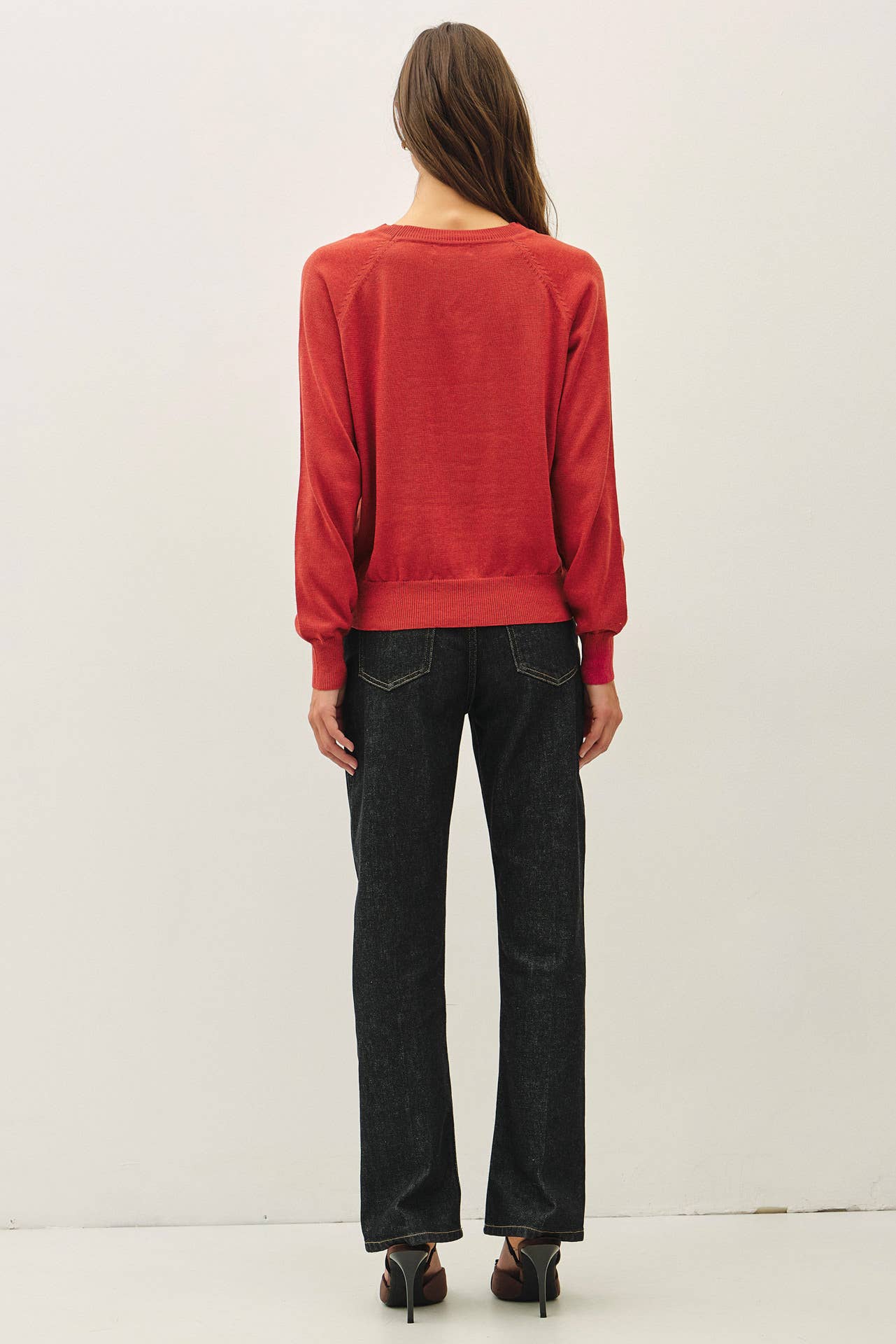 EASY RAGLAN LOOSE FIT SWEATER TOP