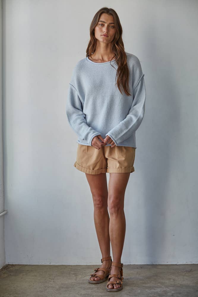 Knit Sweater Cotton Polyester Pullover