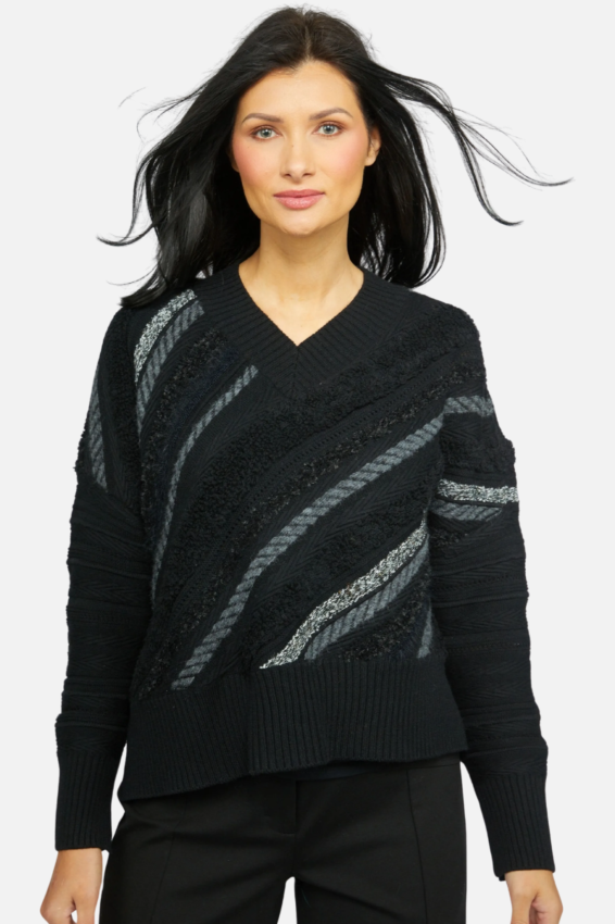 Olivia: Mixed Media Pullover
